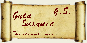 Gala Susanić vizit kartica